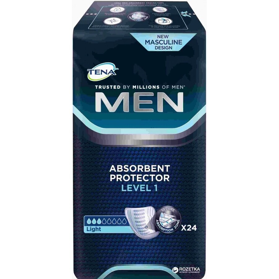 TENA Men Level 1 1×24 incontinence pads for men