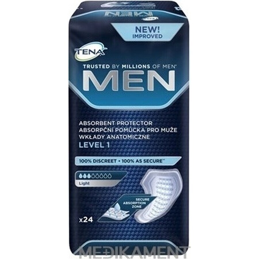 TENA Men Level 1 1×24 incontinence pads for men