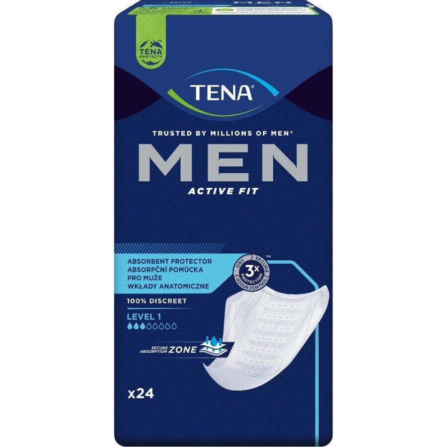 TENA Men Level 1 1×24 incontinence pads for men