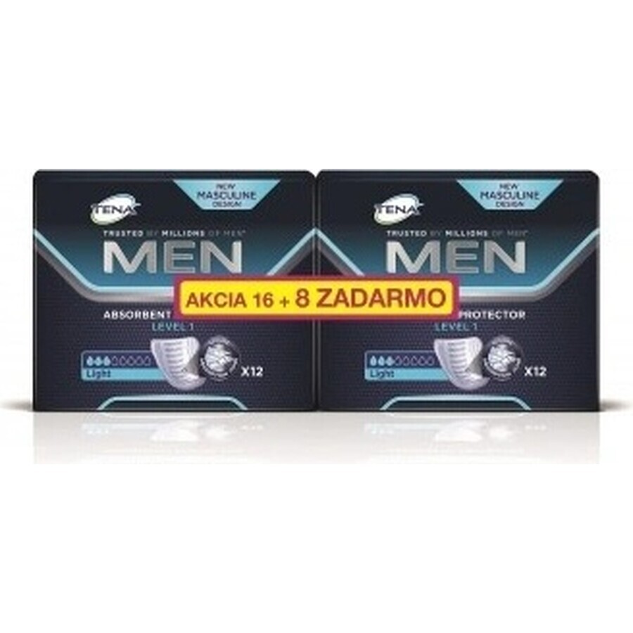 TENA Men Level 1 1×24 incontinence pads for men