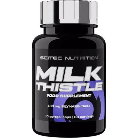 Scitec Nutrition Milk Thistle 1×80 cps, supliment alimentar