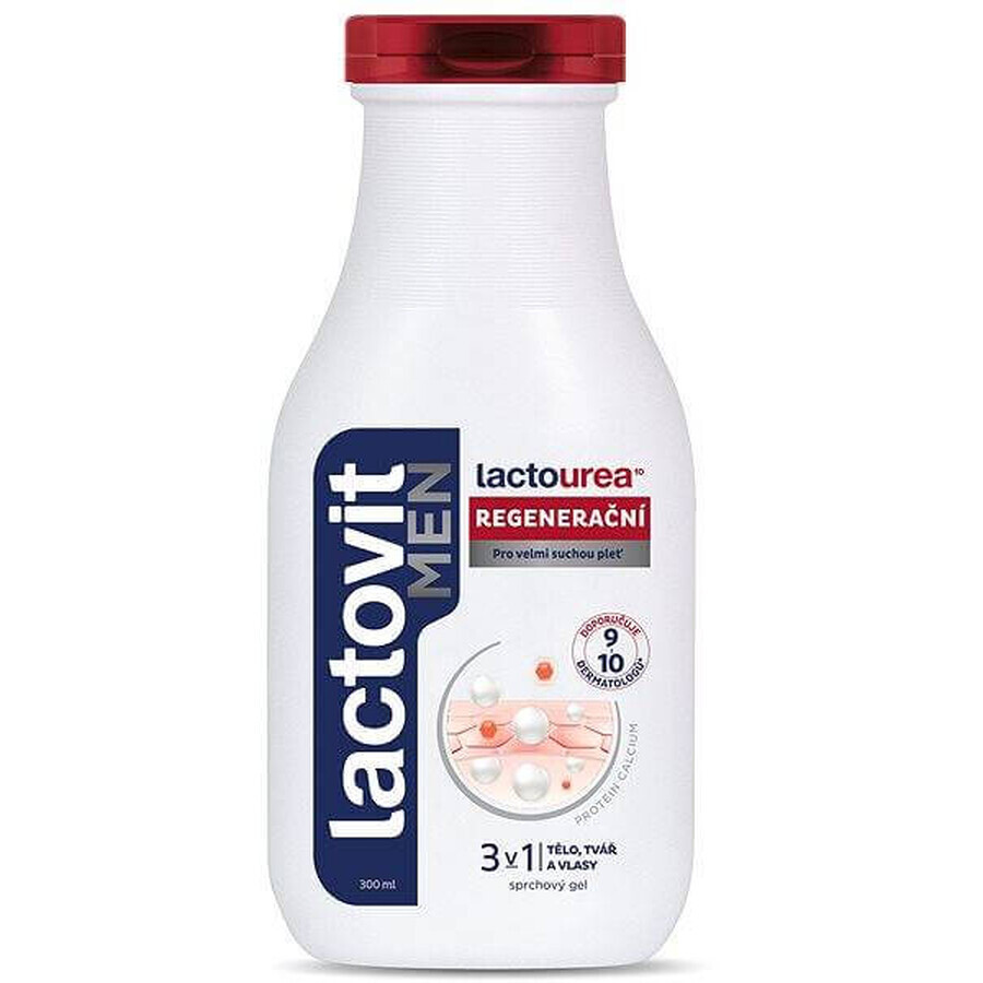 Lactovit MEN Lactourea 3in1 Regenererende Douchegel 1x300 ml