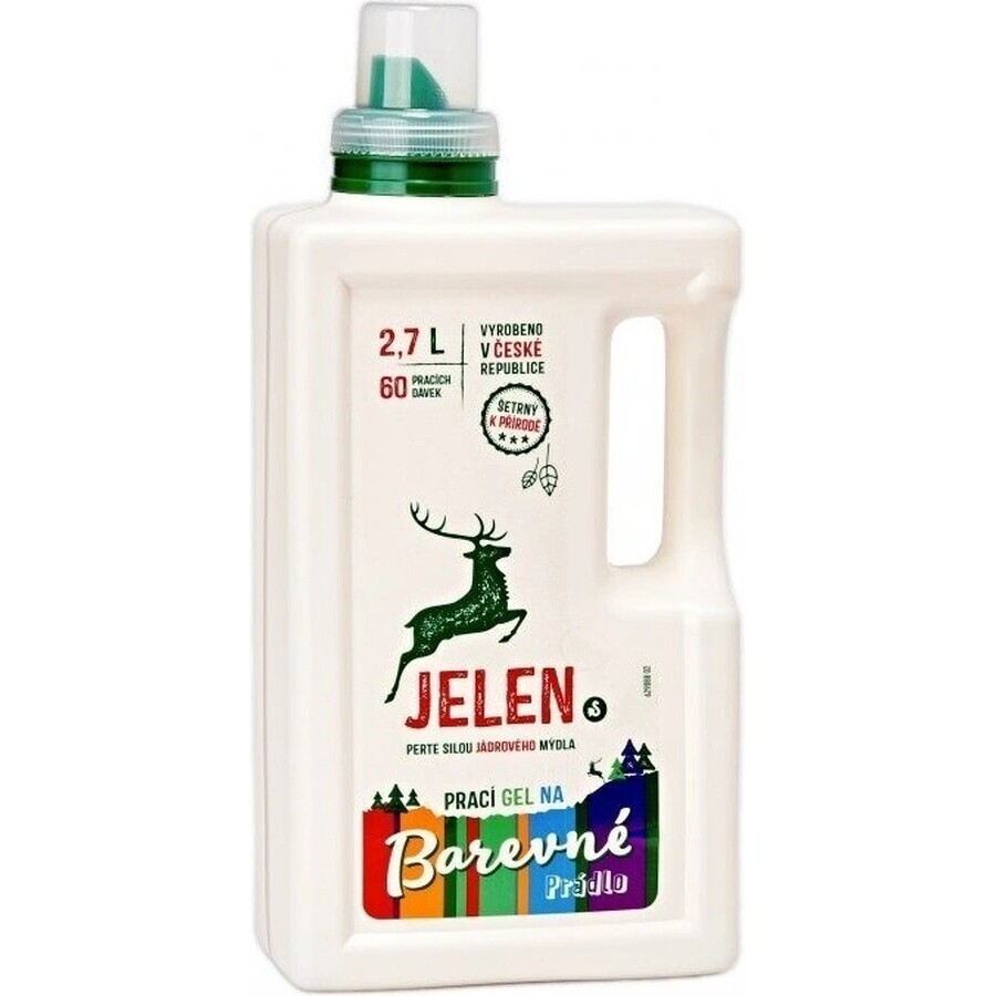 Deer Gel de spălare 2,7L Color 60P 1×2,7L, Gel de spălare Color