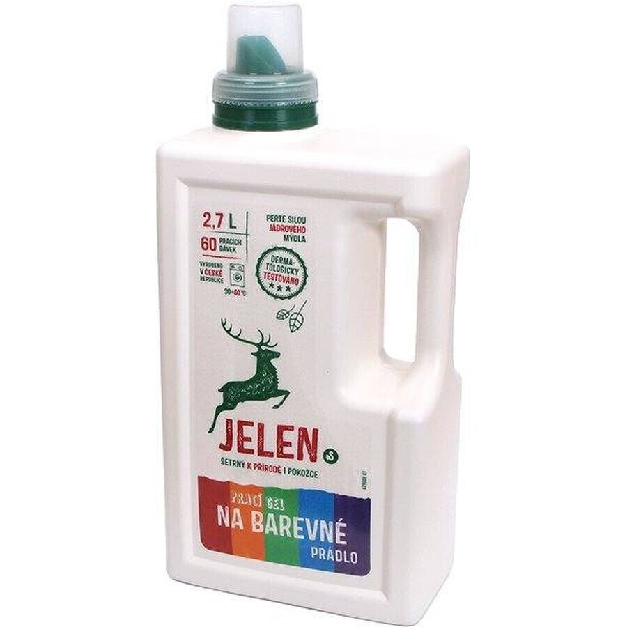 Deer Gel de spălare 2,7L Color 60P 1×2,7L, Gel de spălare Color