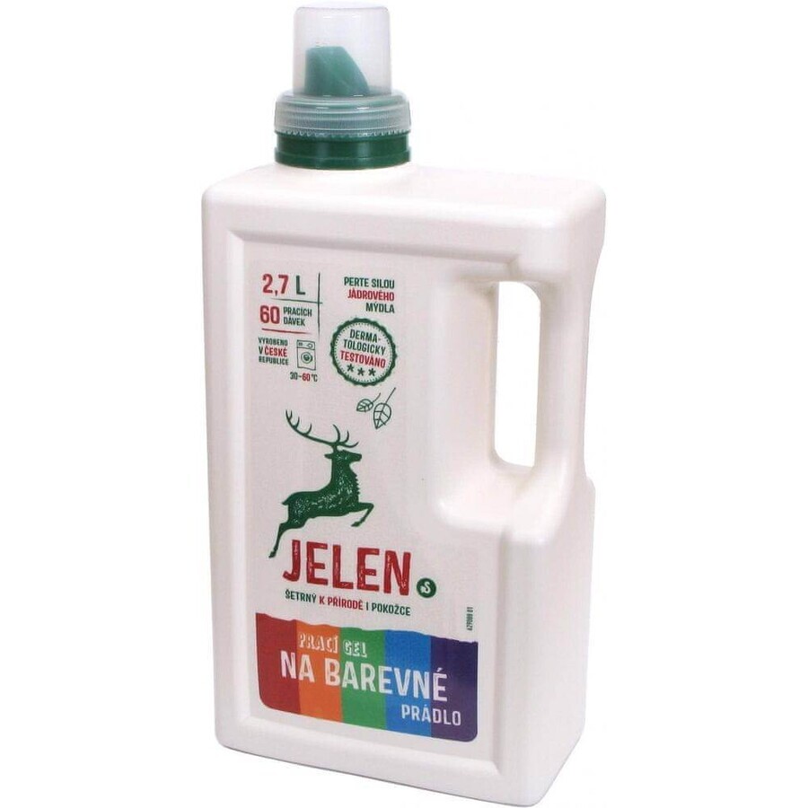 Deer Gel de spălare 2,7L Color 60P 1×2,7L, Gel de spălare Color