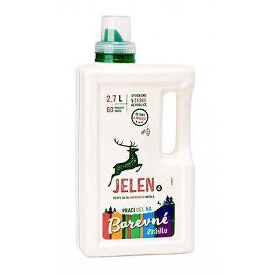 Deer Gel de spălare 2,7L Color 60P 1×2,7L, Gel de spălare Color