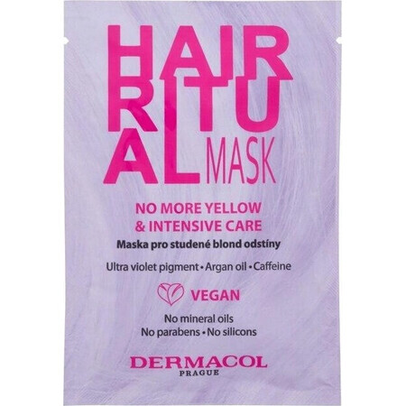 Dermacol HAIR RITUAL Mascarilla para tonos rubios fríos 1×15 ml