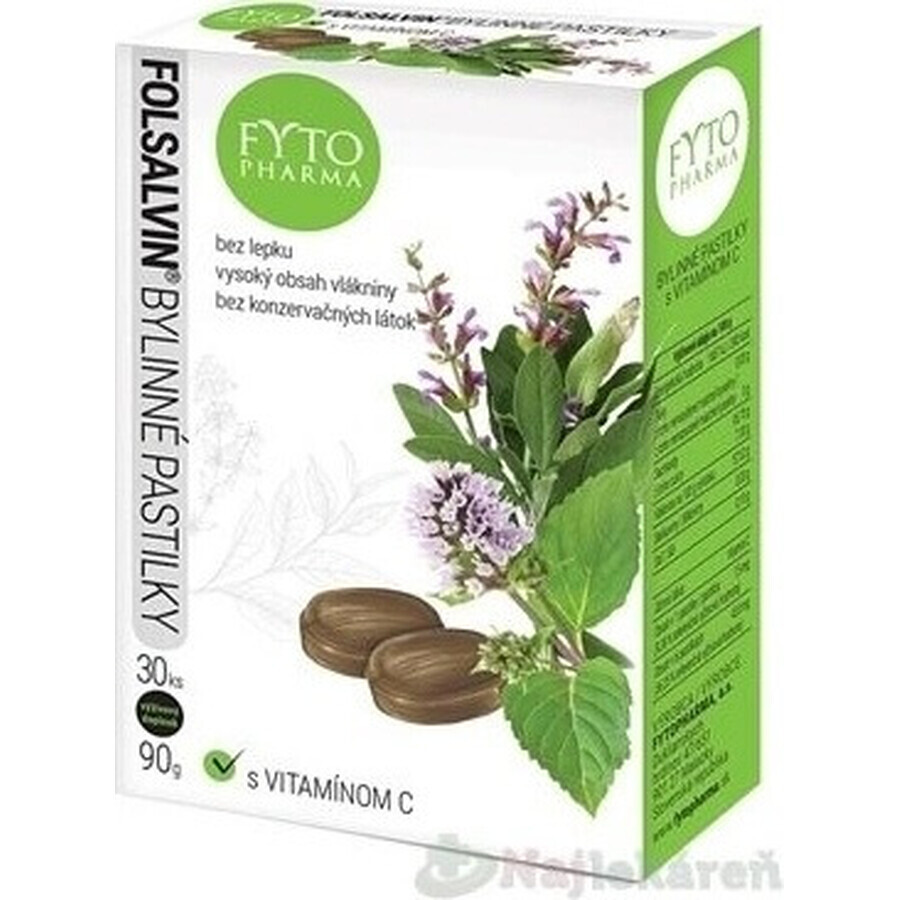 FYTOPHARMA pastile pe bază de plante cu vitamina C 1×30 buc, pastile pe bază de plante