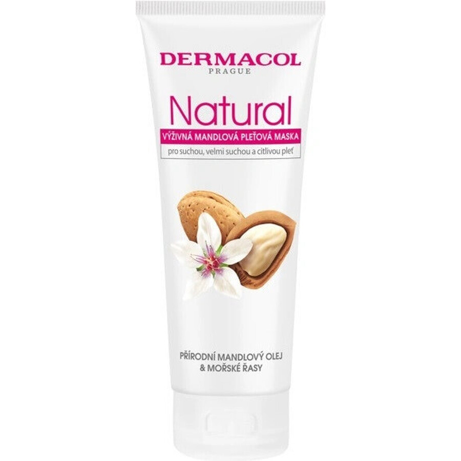 Dermacol NATURAL voedend amandel gezichtsmasker 1×100 ml, gezichtsmasker