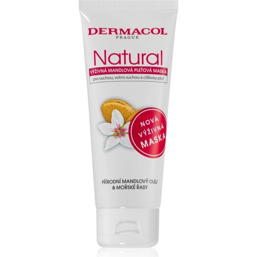 Dermacol NATURAL voedend amandel gezichtsmasker 1×100 ml, gezichtsmasker