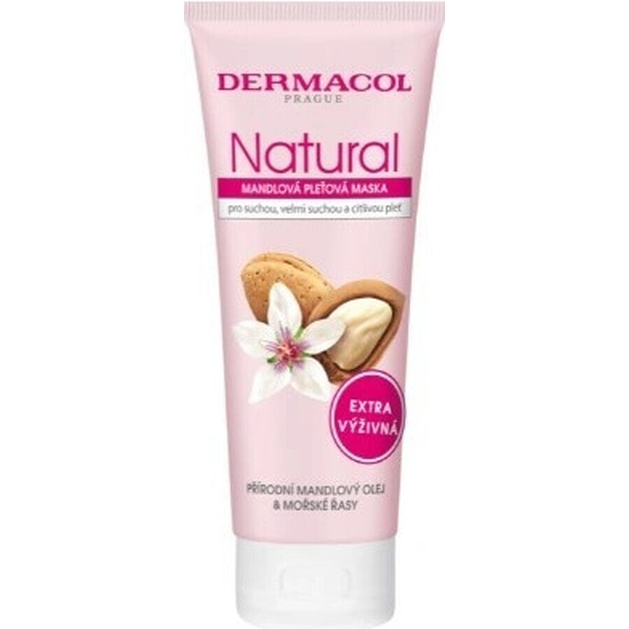 Dermacol NATURAL voedend amandel gezichtsmasker 1×100 ml, gezichtsmasker