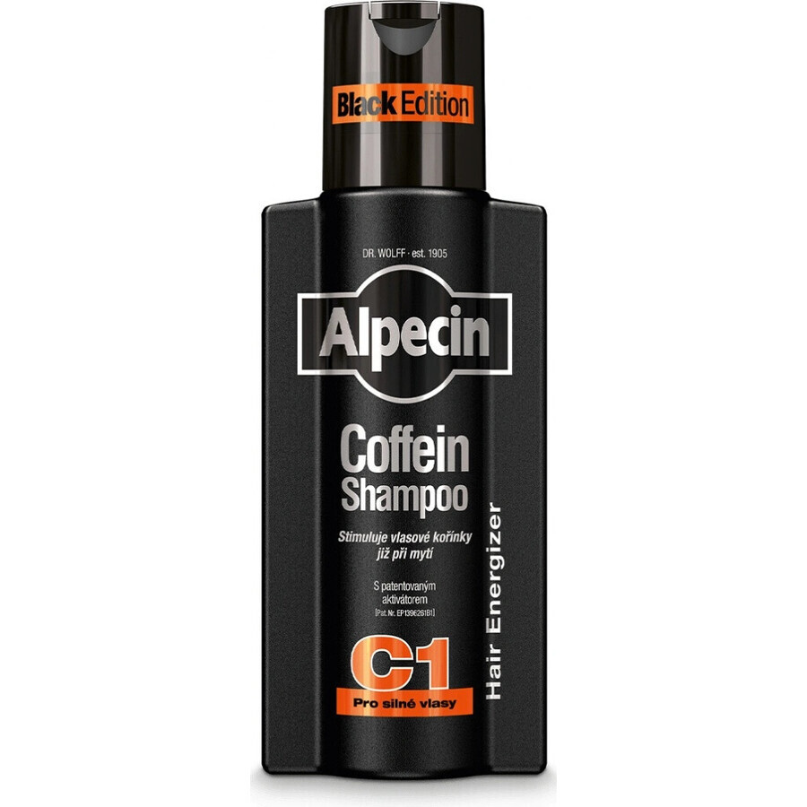 ALPECIN Energizer Coffein Shampoo C1 Black Edition 1×375 ml, șampon