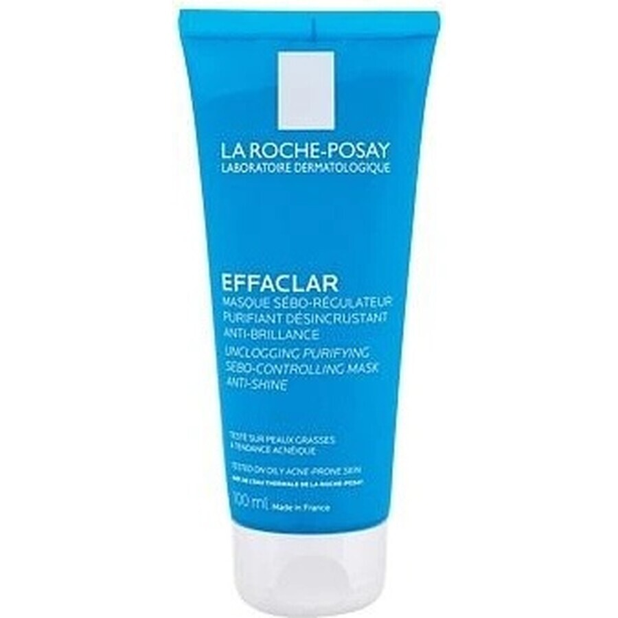 LA ROCHE-POSAY Maschera detergente confondente per il controllo del sebo e la pulizia dei pori 100 ml 1×100 ml, maschera detergente