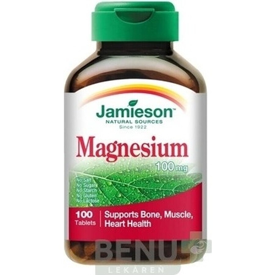 JAMIESON MAGNESIUM 100 mg 1×100 tbl, magnesium