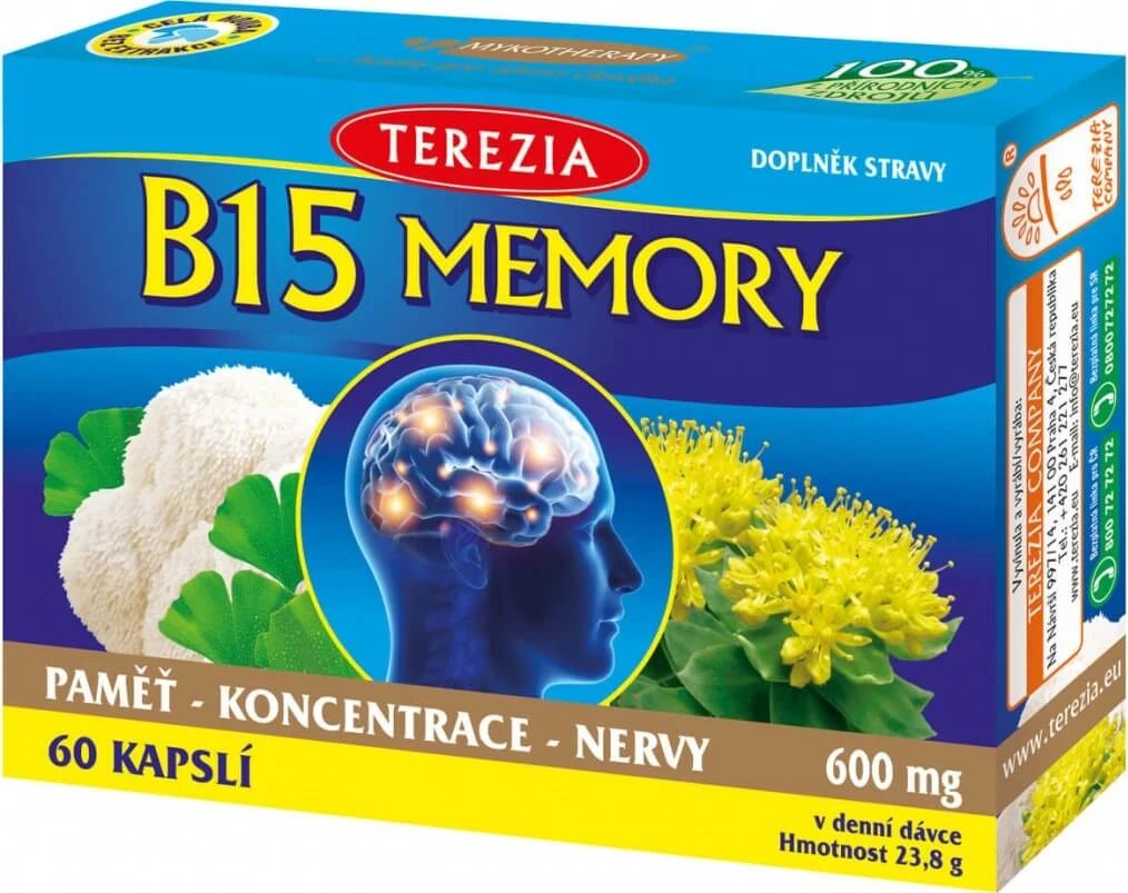 TEREZIA B15 MEMORY 1×60 cps, voedingssupplement