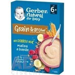 Papilla Gerber Natural Milk Trigo-Avena 1×220 g, frambuesa y plátano (a partir de 6 meses)