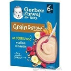 Papilla Gerber Natural Milk Trigo-Avena 1×220 g, frambuesa y plátano (a partir de 6 meses)