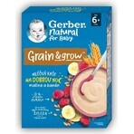 Papilla Gerber Natural Milk Trigo-Avena 1×220 g, frambuesa y plátano (a partir de 6 meses)