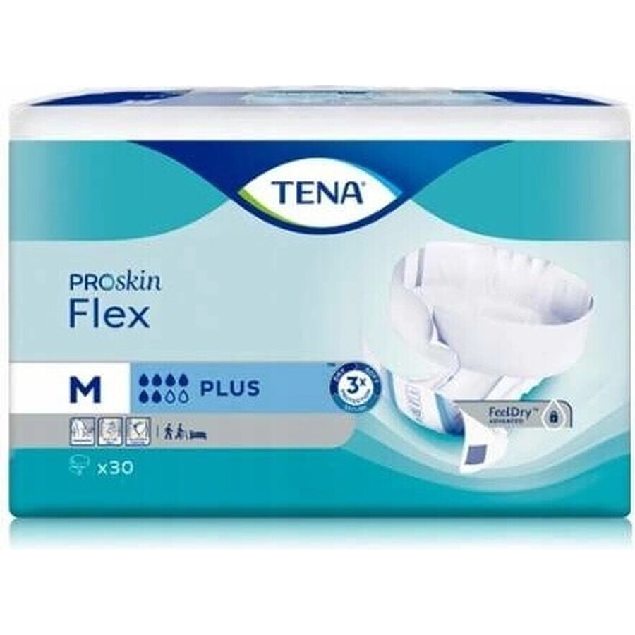 TENA Flex Plus M 1×30 buc, chiloți pentru incontinență cu talie cu eliberare rapidă