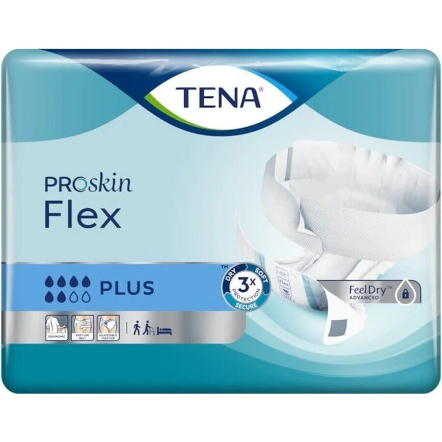 TENA Flex Plus M 1×30 buc, chiloți pentru incontinență cu talie cu eliberare rapidă