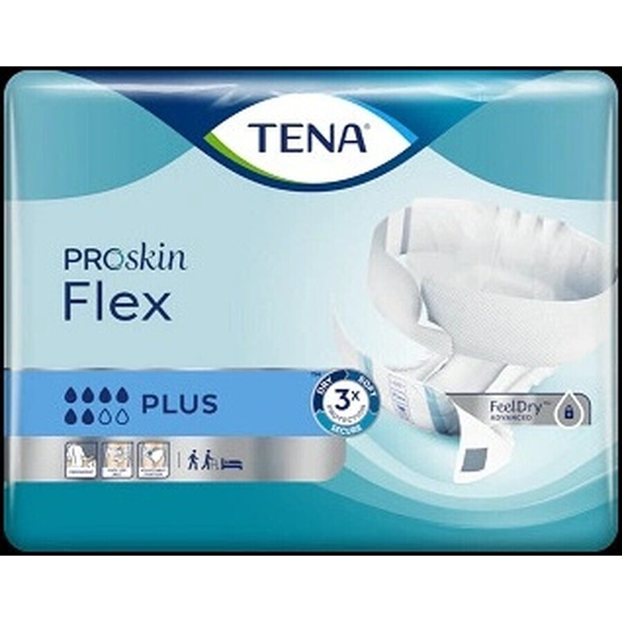 TENA Flex Plus M 1×30 buc, chiloți pentru incontinență cu talie cu eliberare rapidă