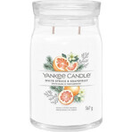 Yankee Candle Signature Large White Spruce & Grapefruit 1×567 g, candela profumata