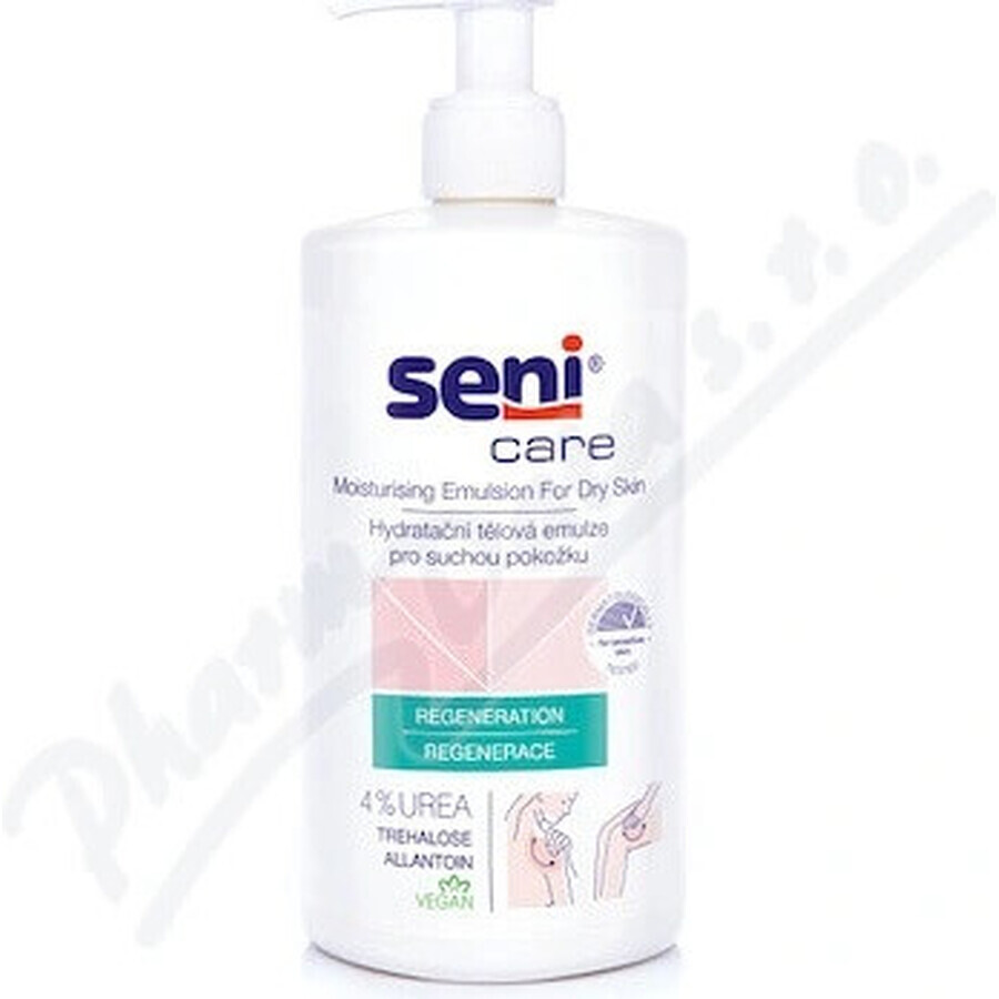 Seni Care Feuchtigkeitsspendende Körperemulsion für trockene Haut, 4% Urea, 1x500 ml