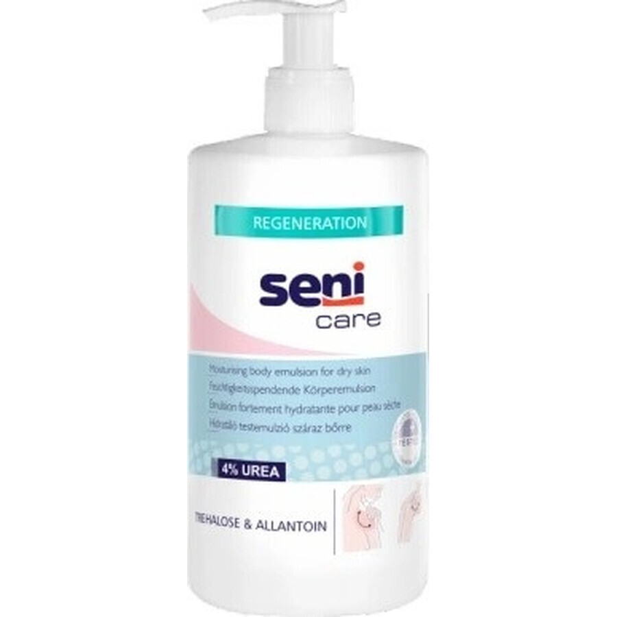 Seni Care Feuchtigkeitsspendende Körperemulsion für trockene Haut, 4% Urea, 1x500 ml