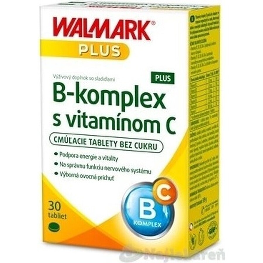 WALMARK B-complex PLUS con vitamina C tbl (confezione innovativa 2018) 1x30 pz.