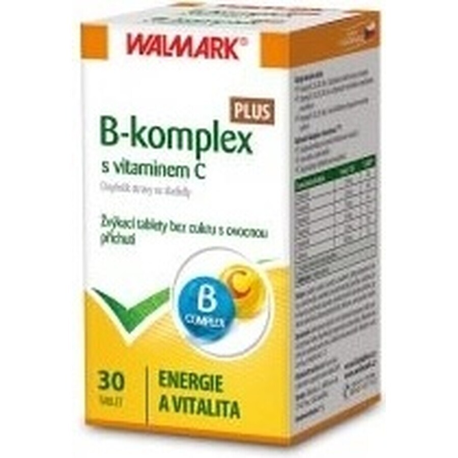 WALMARK B-complex PLUS con vitamina C tbl (confezione innovativa 2018) 1x30 pz.