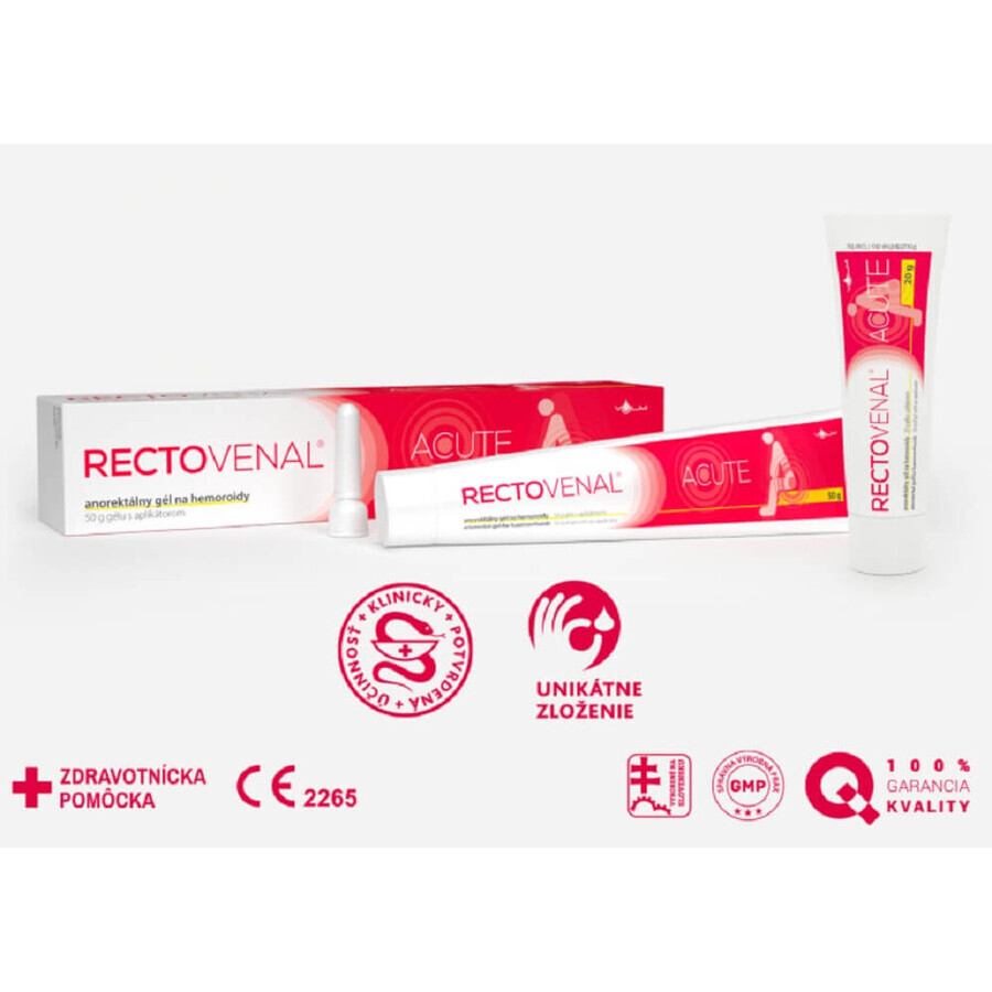 RECTOVENAL ACUTE 1×20 g, anorectale gel voor aambeien