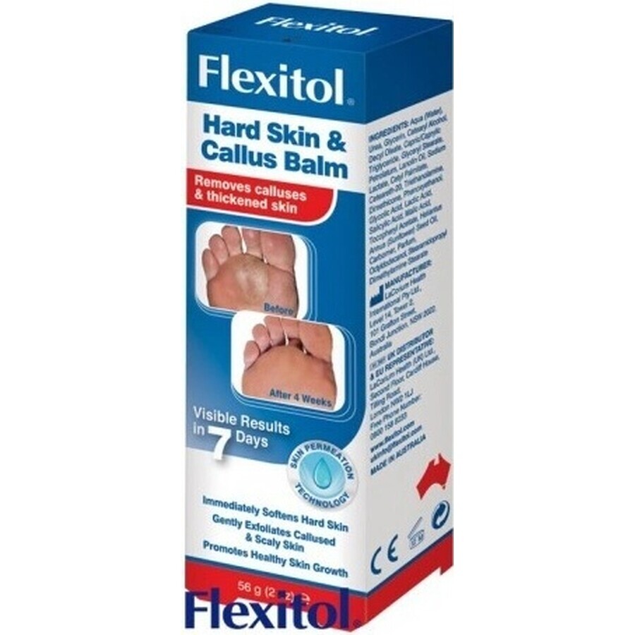 FLEXITOL CALLUS voor blaren en gerimpelde huid 1×56 g, verwijdering van blaren, dode en schilferige huid