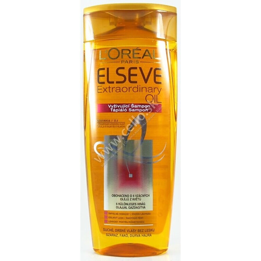 ELSEVE OLIO EXTRAORDINARIO 1×250 ml, shampoo per capelli secchi