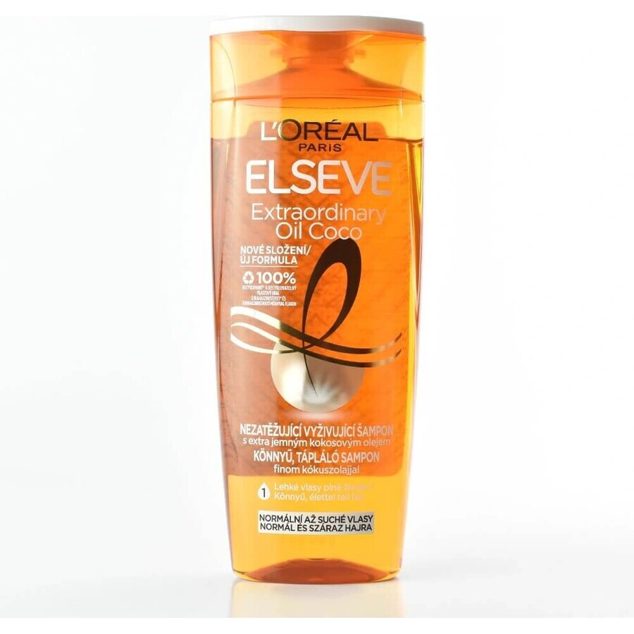 ELSEVE OLIO EXTRAORDINARIO 1×250 ml, shampoo per capelli secchi