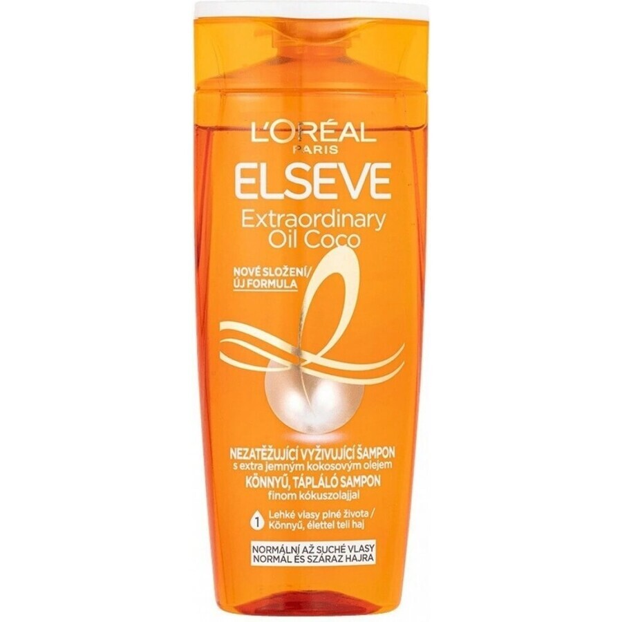 ELSEVE OLIO EXTRAORDINARIO 1×250 ml, shampoo per capelli secchi