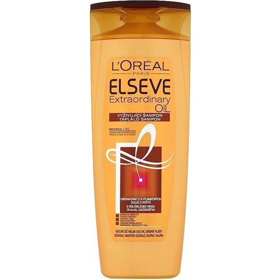 ELSEVE OLIO EXTRAORDINARIO 1×250 ml, shampoo per capelli secchi