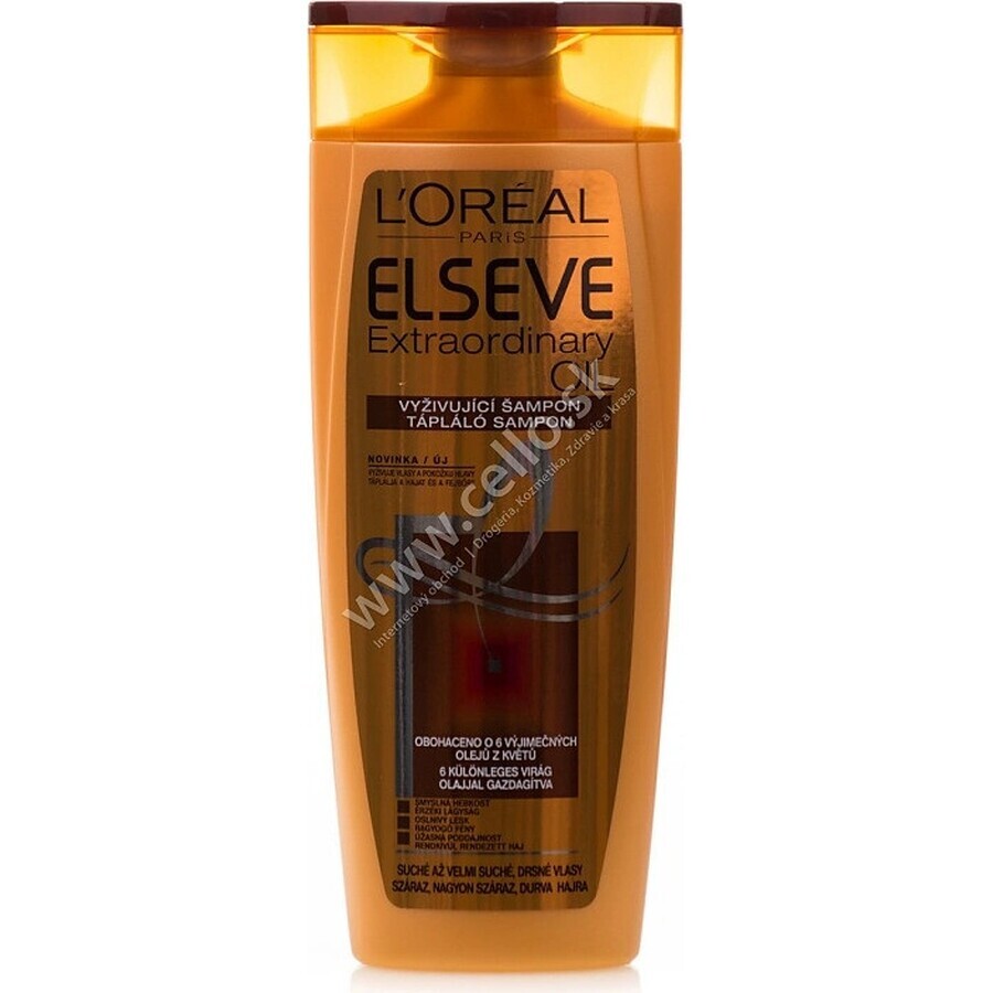 ELSEVE OLIO EXTRAORDINARIO 1×250 ml, shampoo per capelli secchi