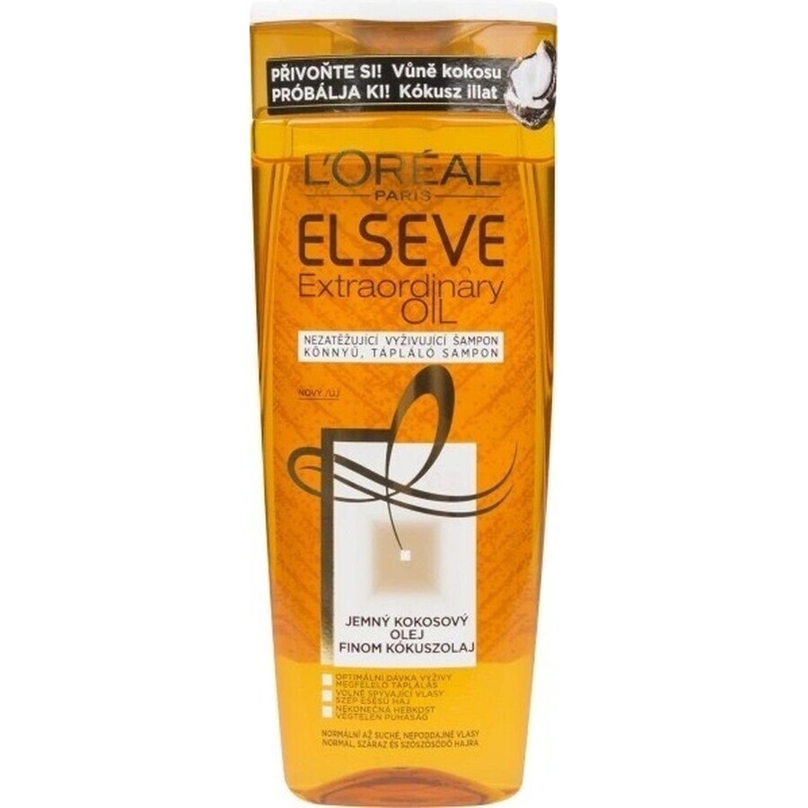 ELSEVE OLIO EXTRAORDINARIO 1×250 ml, shampoo per capelli secchi