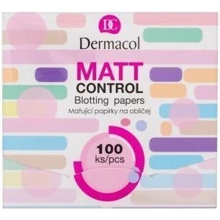 Dermacol Mattifying Papers Matt Control 1×100 buc, hârtii matifiante