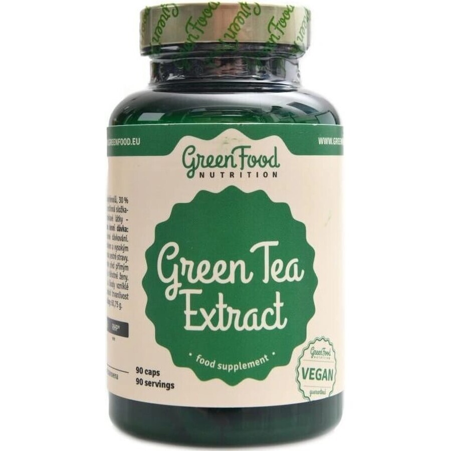 GreenFood Nutrition Green Tea Extract 1×90 cps, dietary supplement