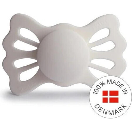 FRIGG Lucky Lucky Symmetrical Symmetrical Silicone Soother Silver Gray, +6m 1×1 pc, silicone soother