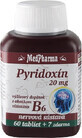 MedPharma PYRIDOXIN 20 mg (vitamine B6) 1&#215;67 tbl, 60+7 gratis