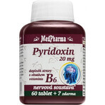 MedPharma PYRIDOXIN 20 mg (vitamine B6) 1×67 tbl, 60+7 gratis