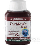 MedPharma PYRIDOXIN 20 mg (vitamine B6) 1×67 tbl, 60+7 gratis