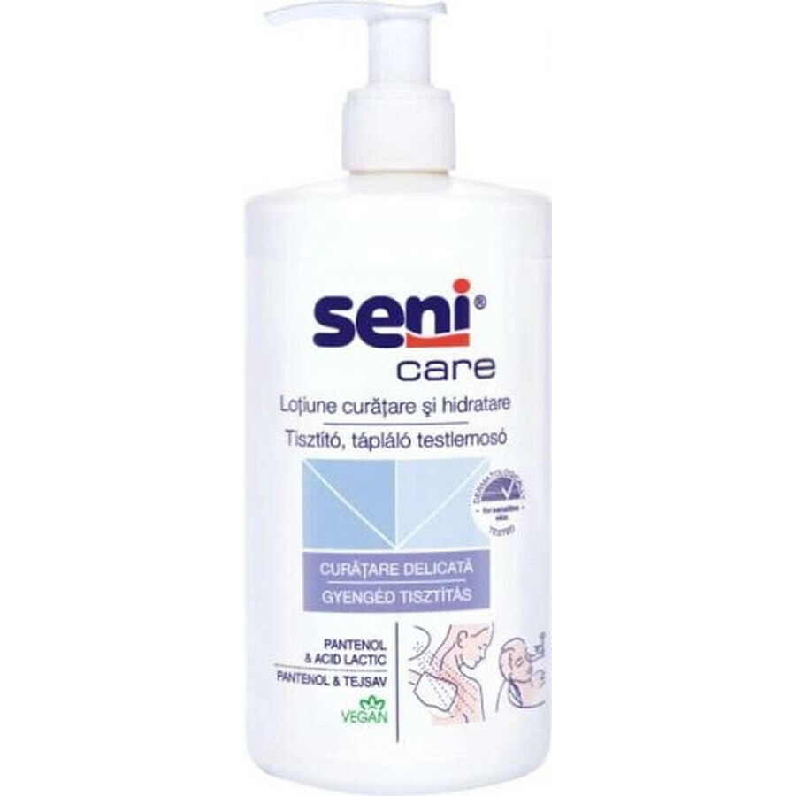 Seni Care Gel douche crémeux 3% urée, oméga 3,6, silymarine, 1x500 ml