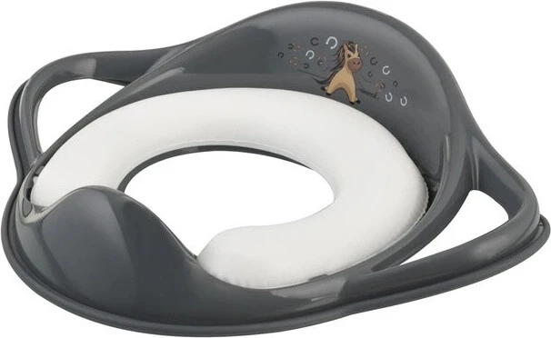 MALTEX Konik Minimal Soft-Handle Toiletpot met Soft Grips - staalgrijs 1×1 st, toiletpot korting