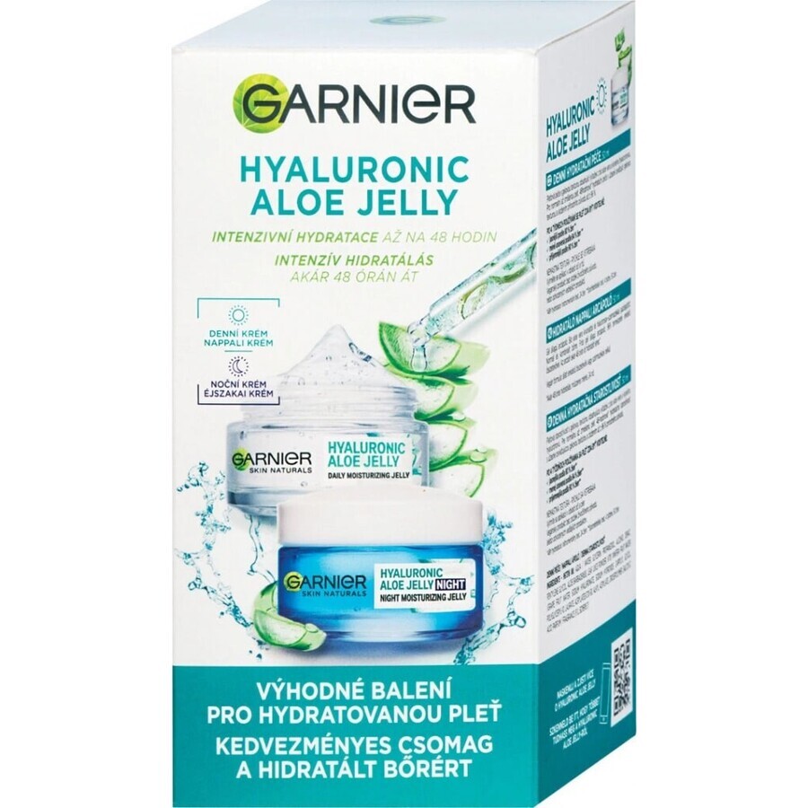 Garnier Hyaluronic Aloe Jelly duopack soins de jour et de nuit, 50 + 50 ml 1×100 ml