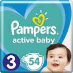 Pampers Active Baby MP S4+ 1×54 stuks, maat S4+, babyluiers