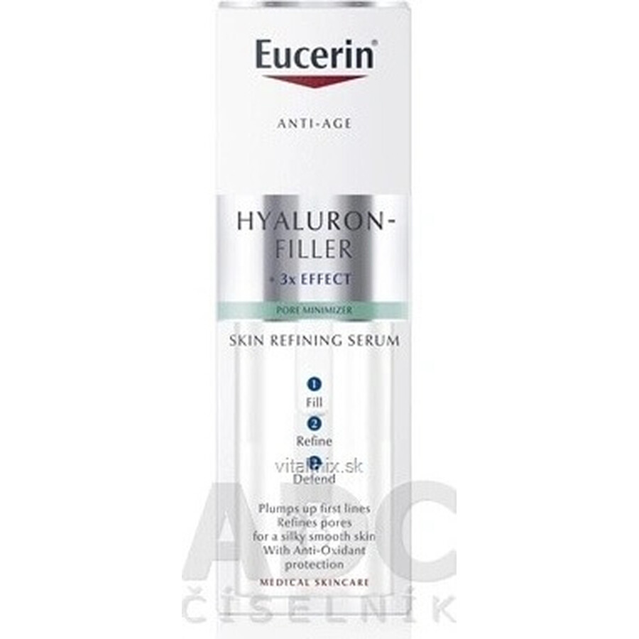 Eucerin HYALURON-FILLER Skin Refiner SERUM 1×30 ml, anti-âge, sérum affinant