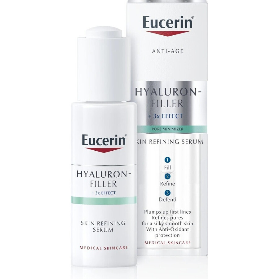 Eucerin HYALURON-FILLER Skin Refiner SERUM 1×30 ml, anti-âge, sérum affinant